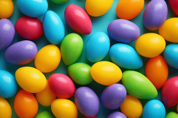Colorful Easter eggs background