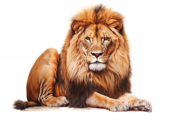 Naklejka premium Illustration of the lion