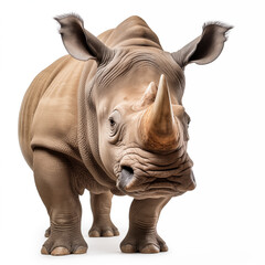 rhino on a white background