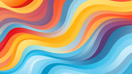 multi colored abstract red orange pink purple yellow colorful wavy papercut overlap layers background