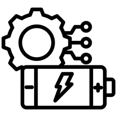 Ai Energy Outline Icon