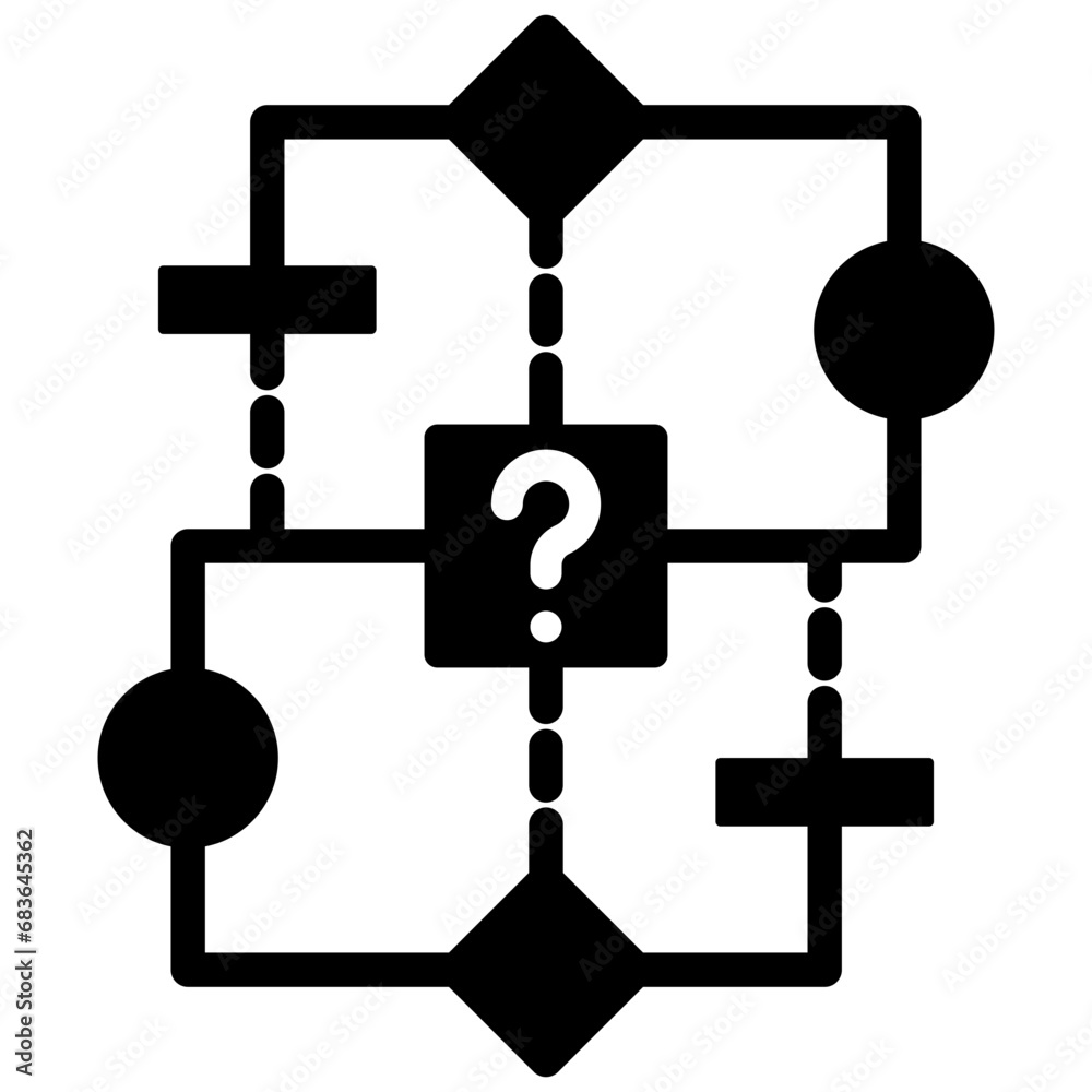 Poster Algorithm Glyph Icon