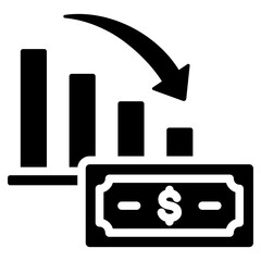 Hyperinflation Glyph Icon