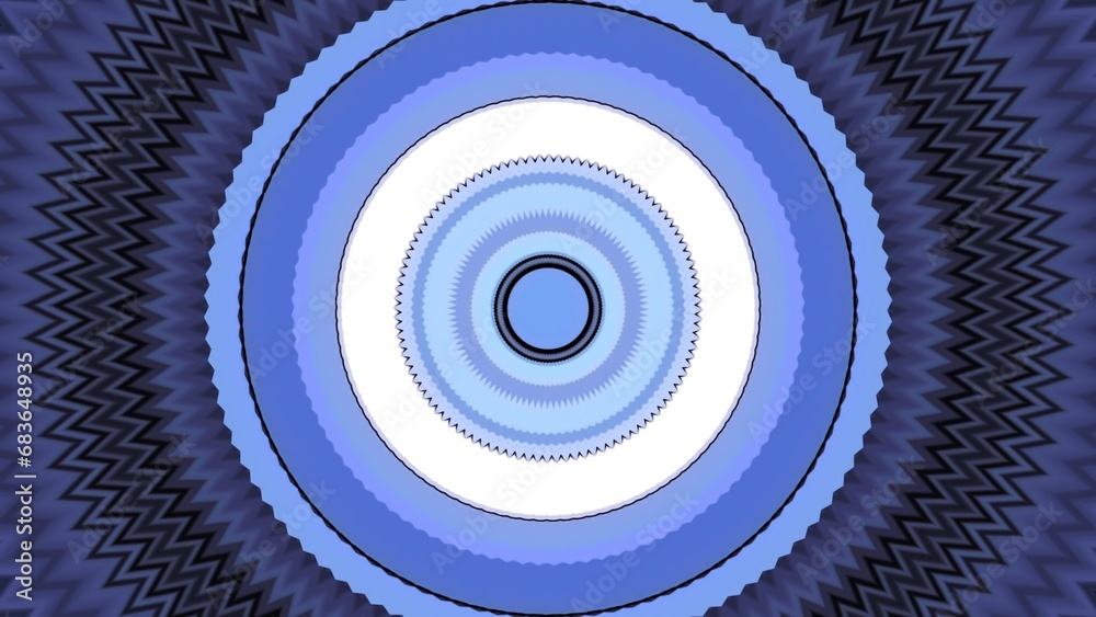 Poster pulsating colorful circles in musical rhythm. motion. colored circles move and pulsate in center of 