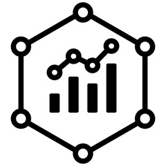 Market Saturation Glyph Icon
