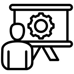 Training Presentation Outline Icon