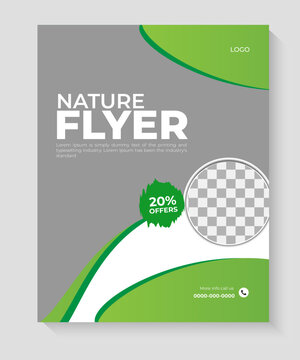 Agricultural farming service flyer design template