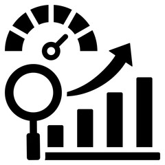 Performance Analysis Glyph Icon