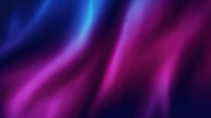 Obraz premium Abstract dark background. Silk satin fabric. pink blue color. Elegant background with space for design. Soft wavy folds. Abstract Background with 3D Wave Bright violet,Christmas, birthday, anniversary