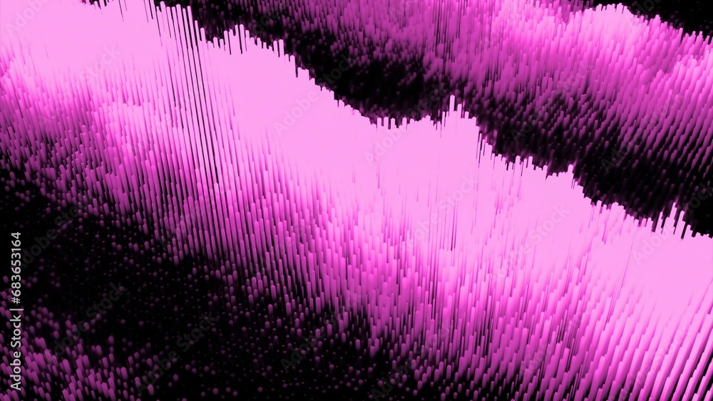 Aufkleber cyber texture with moving waves. design. moving waves on surface of cyber particles. cyber surface t