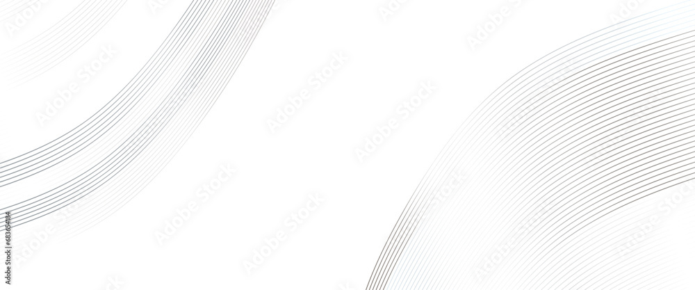 Poster Vector abstract gray pattern of lines wave Transparent  background, stripe pattern white line background.