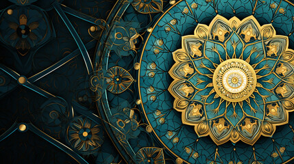 Luxury mandala with golden arabesque pattern Arabic Islamic east style. Ramadan Style Decorative mandala