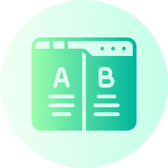 ab testing gradient icon