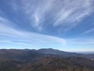 Naklejka premium Japanese Landscape from the Mountains