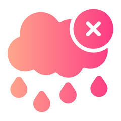 no rain gradient icon