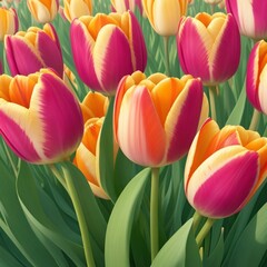 tulips background