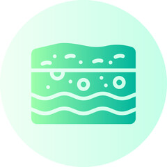 underground water gradient icon