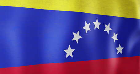 Image of waving flag of venezuela