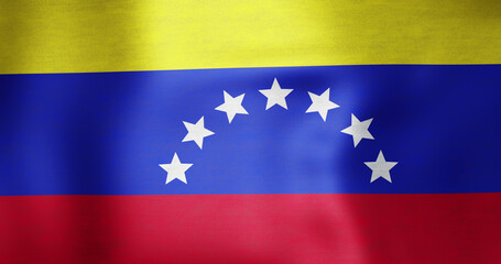 Image of waving flag of venezuela