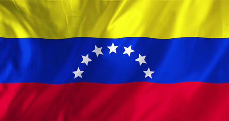 Image of waving flag of venezuela