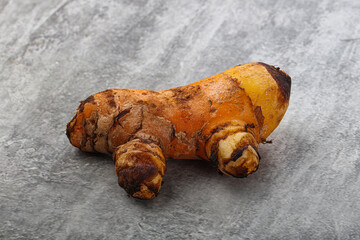 Fresh curcuma root for cooking