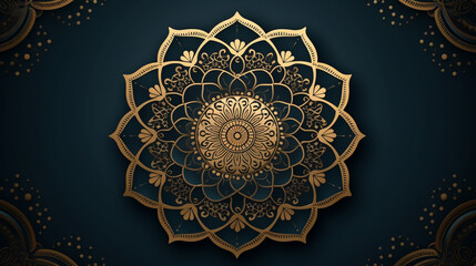 Luxury mandala with golden arabesque pattern Arabic Islamic east style. Ramadan Style Decorative mandala