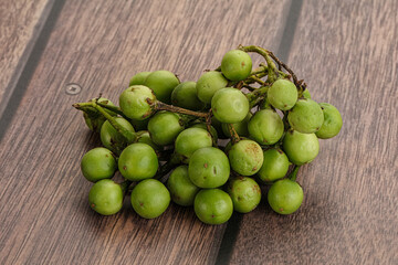 Raw ripe wild pea eggplant