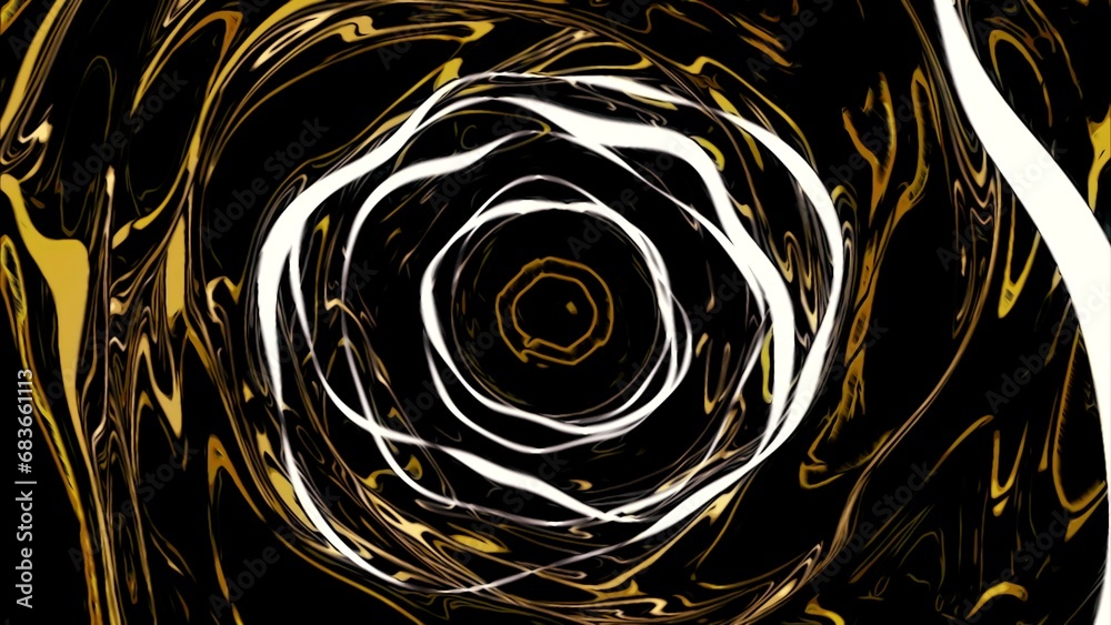 Wall mural abstract plasma tunnel. design. lines of plasma tunnel are in motion. moving hypnotic tunnel with pl