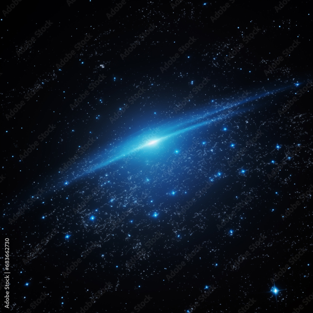 Canvas Prints blue starry sky background,created with generative ai tecnology.
