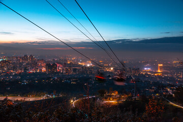 Cable car in Almaty Kazakhstan