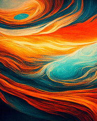 Abstract background colorful swirl wallpaper