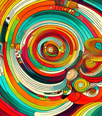 Abstract swirly background colorful swirl wallpaper