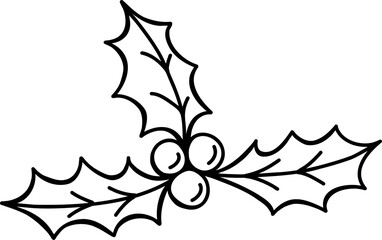 Christmas Holly Berries Jolly Holiday