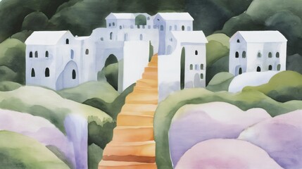 Obraz premium Beautiful hand drawn wallpaper