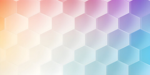 Abstract honeycomb white and pastel background, geometric pattern of hexagons - Architectural, financial, corporate and business brochure template