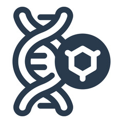 DNA Helix Structure Icon