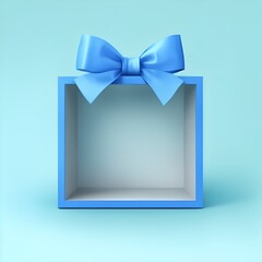 white gift box with bow