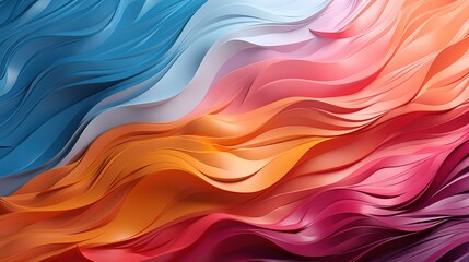 Obraz premium Colorful 3D brush Strokes Background Wallpaper