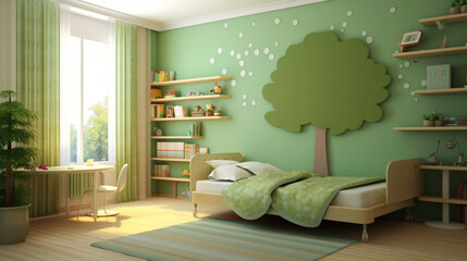Green children room