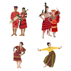 Philippine Ethnic Tribes in Traditional Attires: A Rich Collection of Cultural Showcase