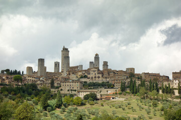 San Giminano, Italy, Toscana, Sienna district 