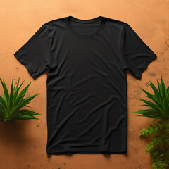 green t shirt with flowers