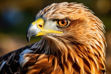 Portrait of a golden eagle Aquila chrysaetos, Beautiful Eagle, Golden eagle head detail, Aquila chrysaetos, AI Generated