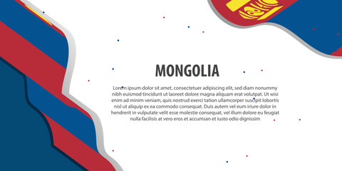 Vector Mongolia National Day in December 29th, poster or banner celebrating independence