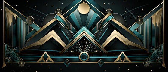 Art Deco New Years Banner