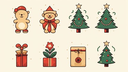 Pack of level plan christmas components