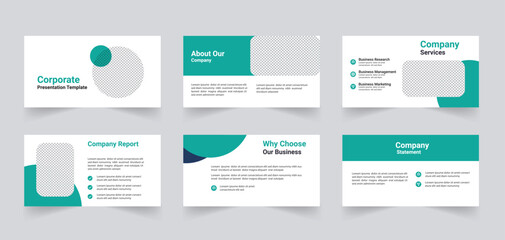 Corporate business presentation template design