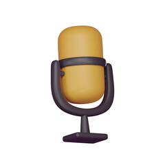 Microphone 3d icon