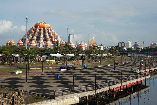 The 99 Domes Mosque is one of the most unique mosques in the world and in Makassar, South Sulawesi, Indonesia.
