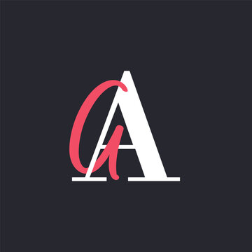 Creative Letter AA Logo Design. Abstract Initial A and A logo, usable for branding and business logo
